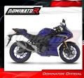 complete exhaust system with muffler DOMINATOR Full System titanium HP8 fits to Yamaha YZFR3 2019  2024 5