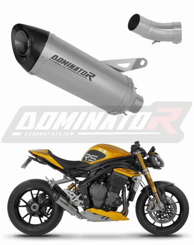 escape silenciador DOMINATOR titanio HP8 compatible con la motocicleta Triumph Speed Triple 1200 RS / RR 2021  2024