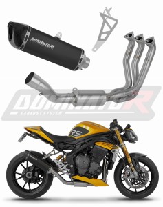 Triumph Speed Triple 1200 RS / RR 2021 - 2024 Sistema de escape Colector Silenciador HP6 NEGRO + dB killer