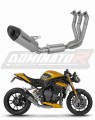 sistema de escape completo con silenciador DOMINATOR Full System titanio HP8 compatible con la motocicleta Triumph Speed Triple 1200 RS / RR 2021  2024