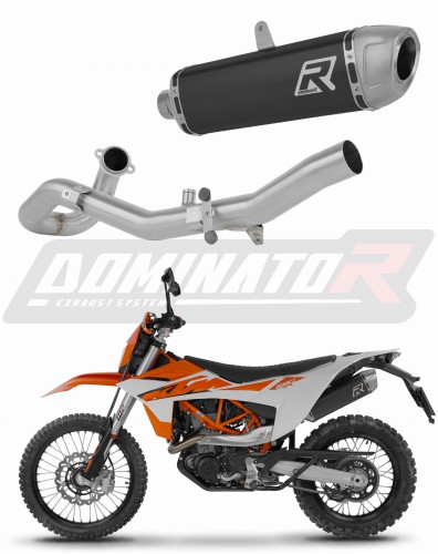 complete exhaust system with muffler DOMINATOR Full System S6 BLACK fits to KTM 690 Enduro R 2026