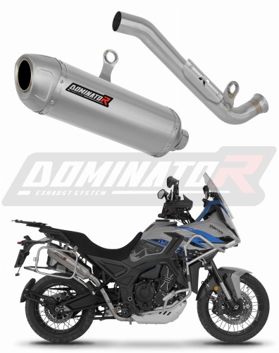 escape silenciador DOMINATOR S6 compatible con la motocicleta Zontes 703F 2025  2026