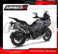escape silenciador DOMINATOR HP6 negro compatible con la motocicleta Zontes 703F 2025  2026 4