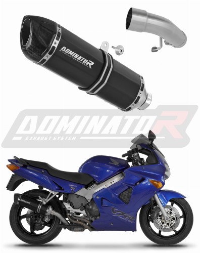 exhaust muffler DOMINATOR HP1 BLACK fits to Honda VFR 800 Fi 1998  2001