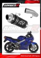 escape silenciador DOMINATOR GP1 negro compatible con la motocicleta Honda VFR 800 Fi 1998  2001 2