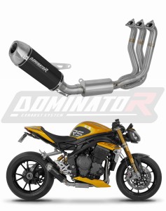 Triumph Speed Triple 1200 RS / RR 2021 - 2024 Sistema de escape Colector Silenciador S3 BLACK + dB killer