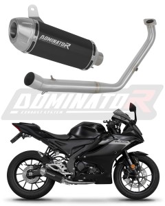 Yamaha YZF R125 2021 - 2024 (Euro 5) Sistema de escape Colector Silenciador S3 BLACK + dB killer