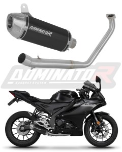 Yamaha YZF R125 2019 - 2020 Sistema de escape Colector Silenciador S3 BLACK + dB killer
