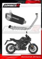 complete exhaust system with muffler DOMINATOR Full System S3 BLACK fits to Yamaha MT 125 2020  2