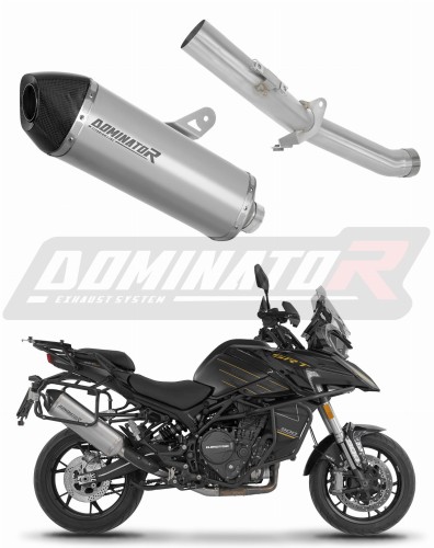 exhaust muffler DOMINATOR titanium HP7 fits the motorcycle QJMOTOR SRT 900 S / SX 2025   2026