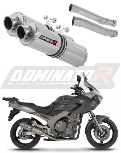 escape silenciador DOMINATOR redondo compatible con la motocicleta Yamaha TDM 900 2002  2013