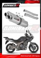 escape silenciador DOMINATOR oval compatible con la motocicleta Yamaha TDM 900 2002  2013 2
