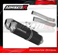 escape silenciador DOMINATOR OVR negro compatible con la motocicleta Yamaha TDM 900 2002  2013 3