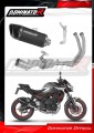 complete exhaust system with muffler DOMINATOR Full System HP6 BLACK fits the motorcycle Kawasaki Z650 2023   2026 2