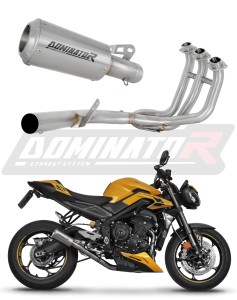 Triumph STREET TRIPLE 765 S / R / RS 2023 - 2024 Sistema de escape Colector Silenciador GPS + dB killer