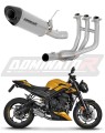 sistema de escape completo con silenciador DOMINATOR Full System titanio HP8 compatible con la motocicleta Triumph STREET TRIPLE 765 S / R / RS 2023  2024 4
