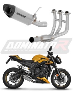 Triumph STREET TRIPLE 765 S / R / RS 2023 - 2024 Sistema de escape Colector Silenciador Titanio HP8 + dB killer