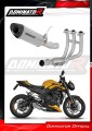 Trumph STREET TRIPLE 765 S R RS Exhaust Muffler Manifold Collector Auspuff Sportauspuff Silencer Echappement Silencieux Scarico Marmitta Scarichi Escape Wydech Tłumik Kolektor Titanium HP8 DOMINATOR Full Exhaust System