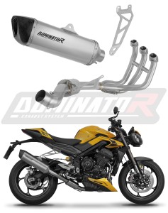 Triumph STREET TRIPLE 765 S / R / RS 2023 - 2024 Sistema de escape Colector Silenciador Titanio HP6 + dB killer