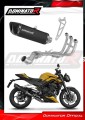 sistema de escape completo con silenciador DOMINATOR Full System HP6 negro compatible con la motocicleta Triumph