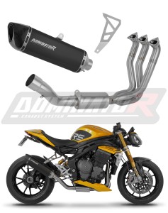 Triumph Speed Triple 1200 RS / RR 2021 - 2024 Sistema de escape Colector Silenciador HP6 NEGRO + dB killer