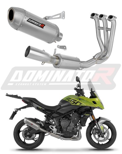 sistema de escape completo con silenciador DOMINATOR Full System S6 compatible con la motocicleta Triumph Tiger Sport 660 2025  2026