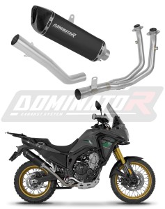 Rieju Aventura 500 2023 - 2026 Sistema de escape Colector Silenciador HP6 NEGRO + dB killer
