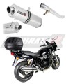 exhaust muffler DOMINATOR homologated road legal oval fits the motorcycle GSX 750 INAZUMA 1998   2003 2
