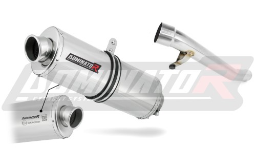 escape silenciador DOMINATOR homologado OVAL compatible con la motocicleta GSX 1200 INAZUMA 1999  2000 2