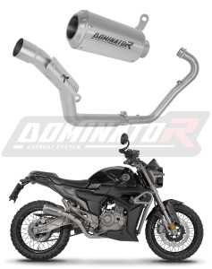 Zontes G1 Scrambler 125 2025 - 2026 Sistema de escape Colector Silenciador GPS + dB killer