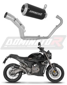 Zontes G1 Scrambler 125 2025 - 2026 Sistema de escape Colector Silenciador GPS BLACK + dB killer