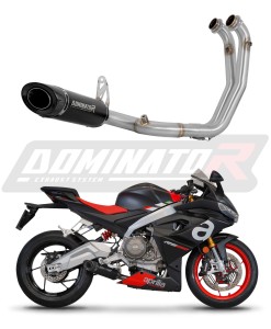 Aprilia RS 660 2025 - 2026 Sistema de escape Colector Silenciador HP8 NEGRO + dB killer