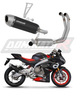 Aprilia RS 660 2025 - 2026 Sistema de escape Colector Silenciador S6 NEGRO EX + dB killer