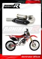 CRF 250 R Exhaust Header Head pipe Linkpipe Downpipe Kolano with PowerBomb 2006 - 2009 DOMINATOR 